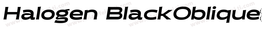 Halogen BlackOblique字体下载字体转换
